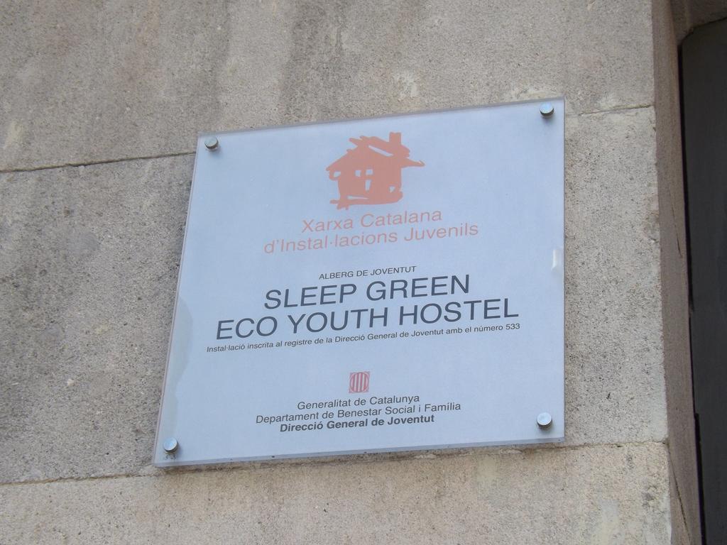 Sleep Green - Certified Eco Youth Hostel Barcelona Eksteriør bilde